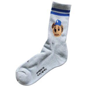 Rostersox Team Bear Crew Socks Grey Blue